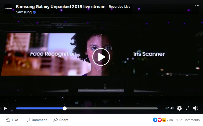 Samsung Live Streaming Product Launch