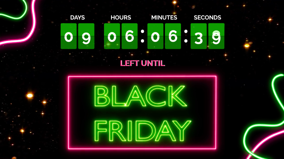 Black Friday Live Countdown