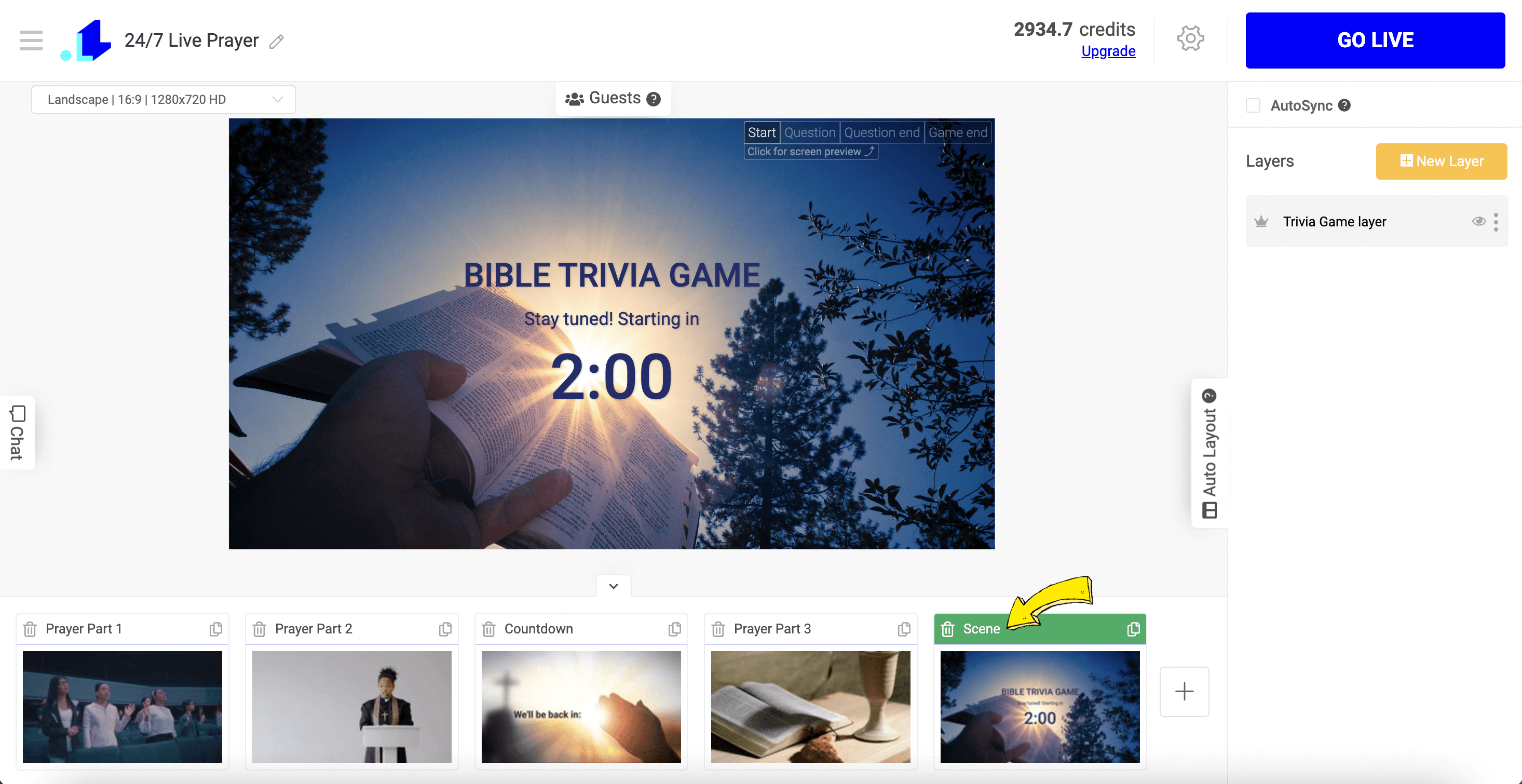 Add a Trivia game