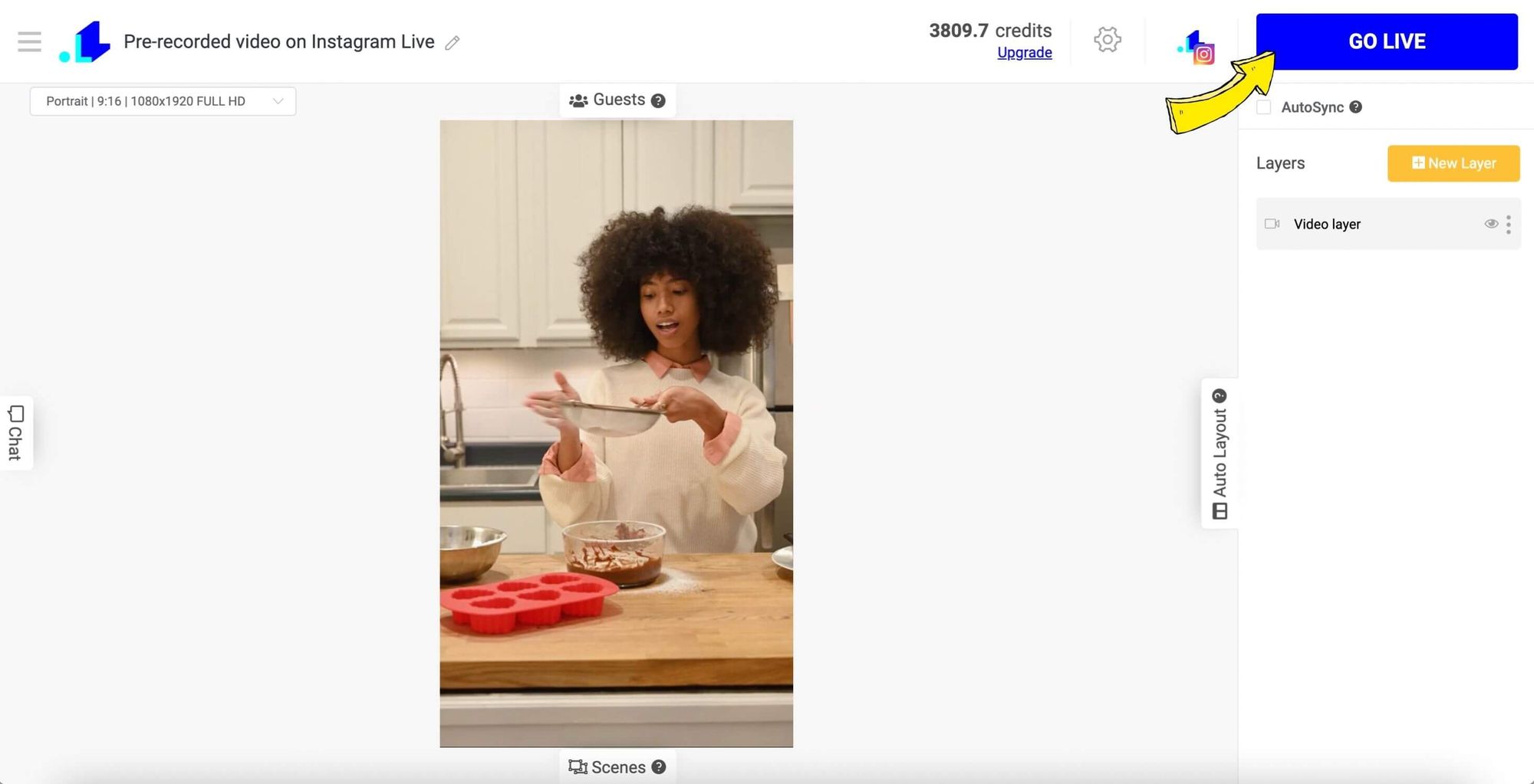 How to GO LIVE with a pre-recorded video on Instagram?