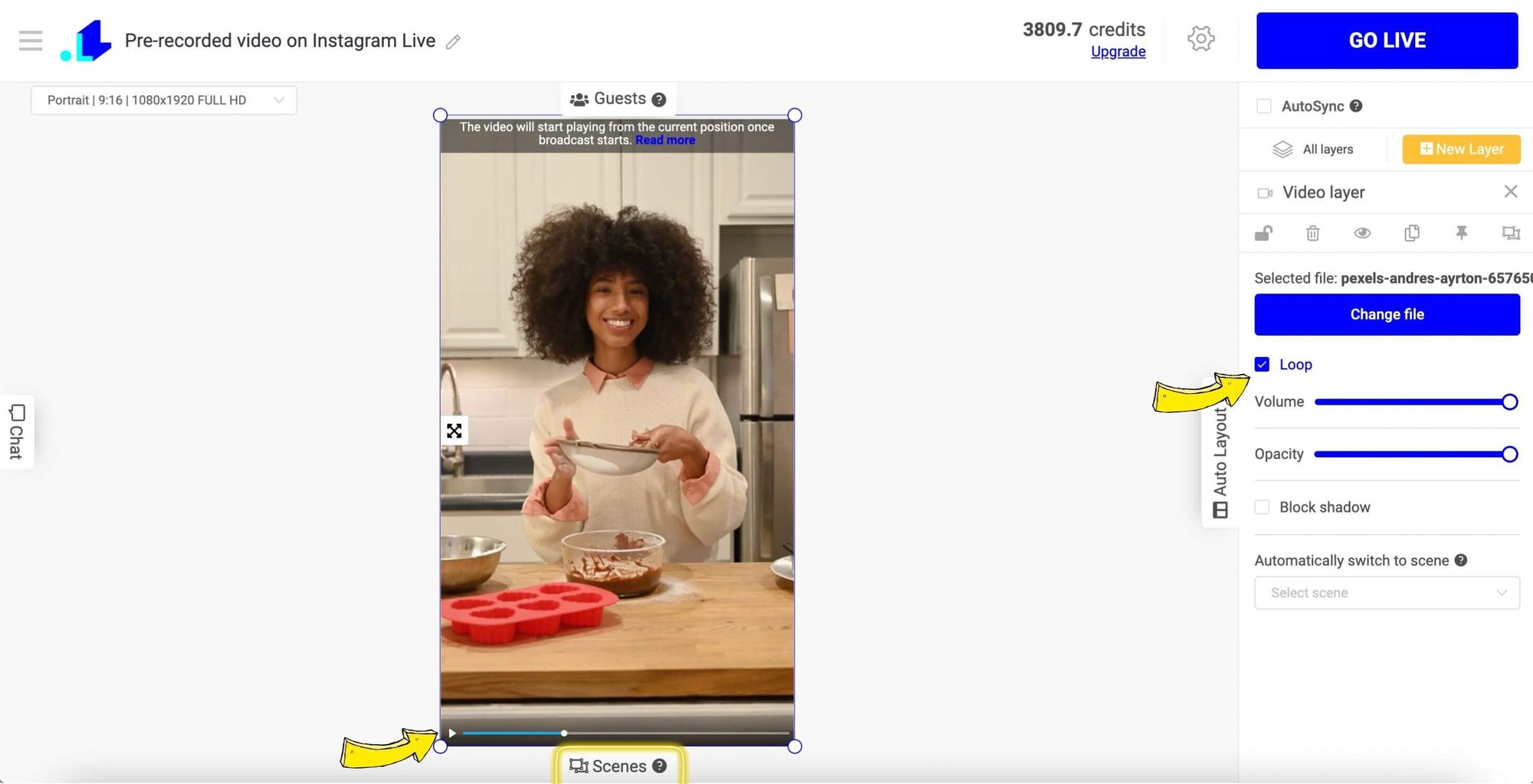 How to GO LIVE with a pre-recorded video on Instagram?