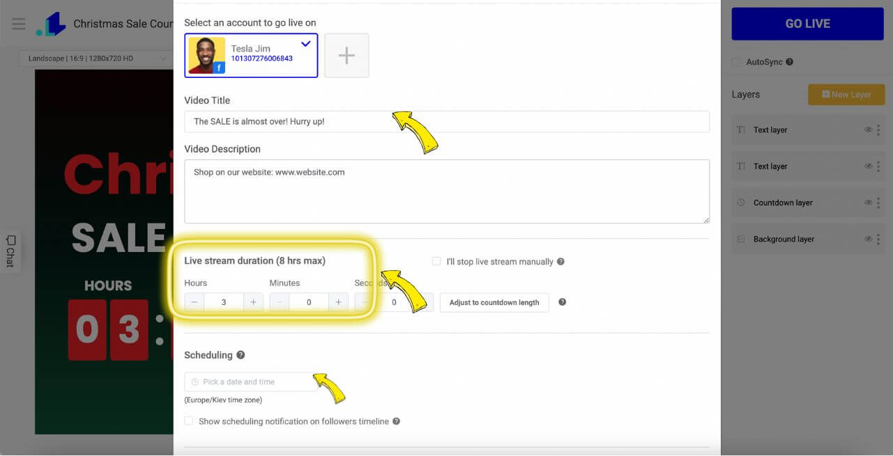 Should Your Facebook Live Stream Begin with a Countdown Timer?