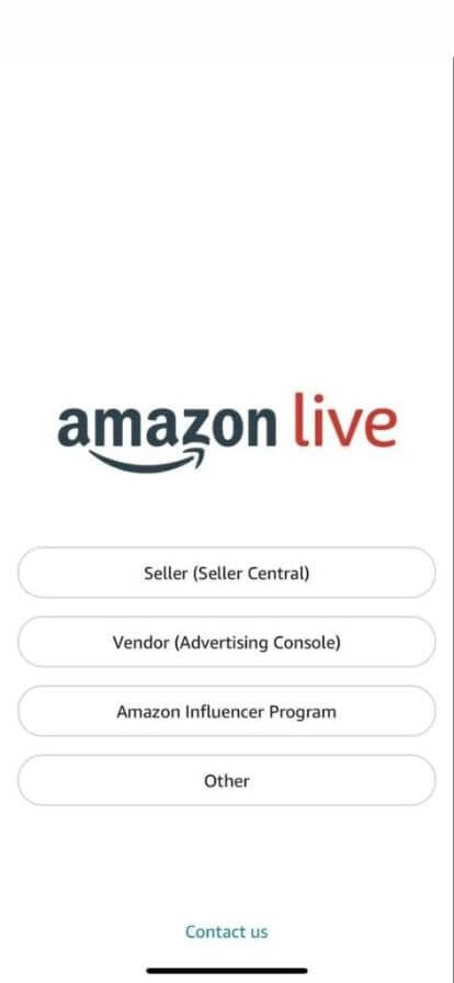 Amazon Live Sign In