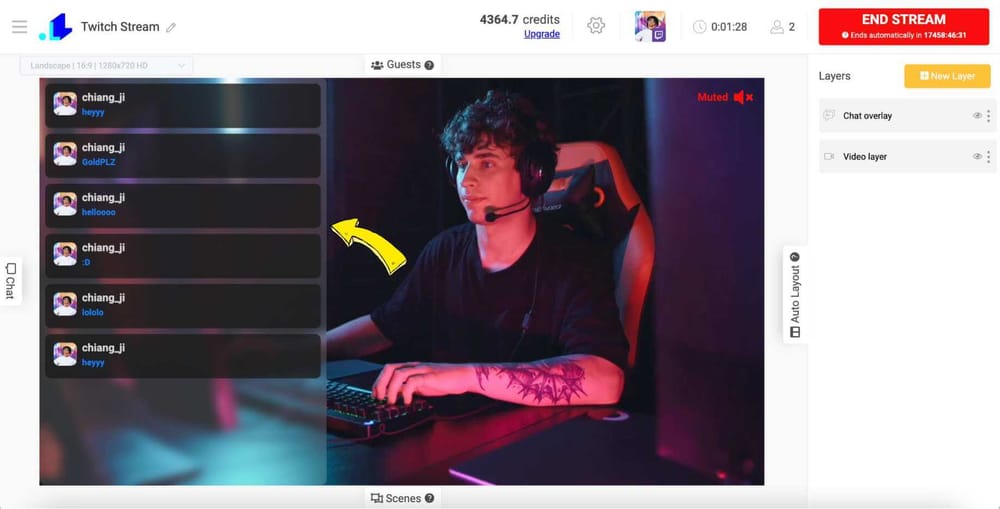 How to add a youtube or twitch chat overlay to a stream 