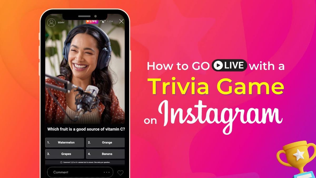 How to stream a Trivia Game to Instagram