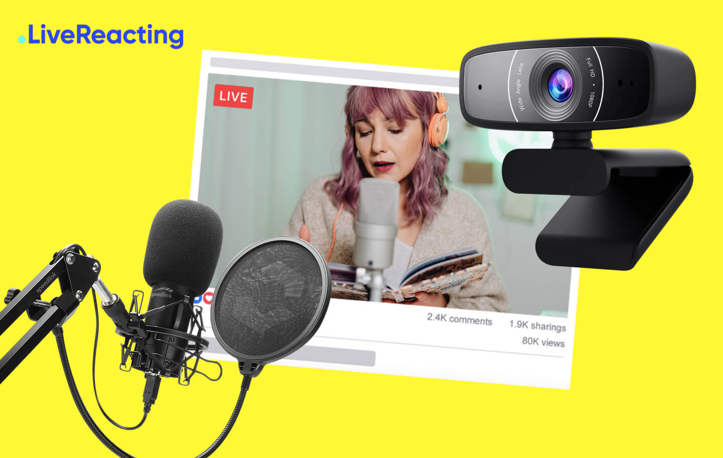 Livestream with external camera and microphone