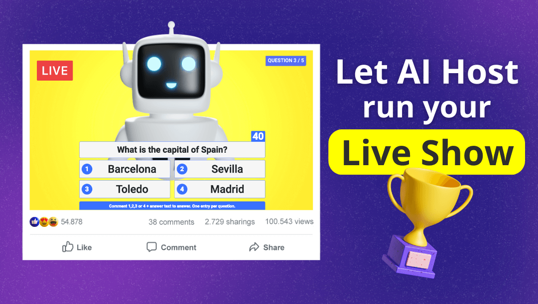 AI Live Stream Host for Trivia Game