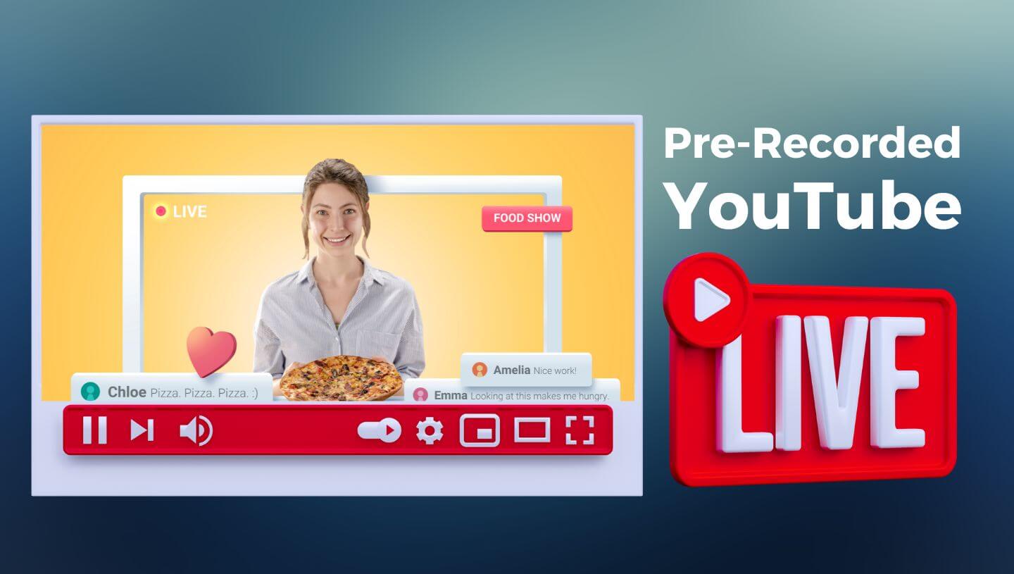 How to stream a pre recorded video on Youtube Live