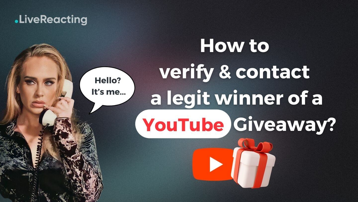 How to contact a winner of a Giveaway on Youtube?