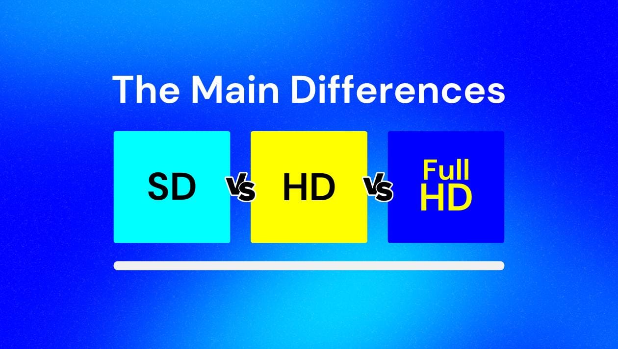 SD vs HD vs Full HD: What's the Difference?