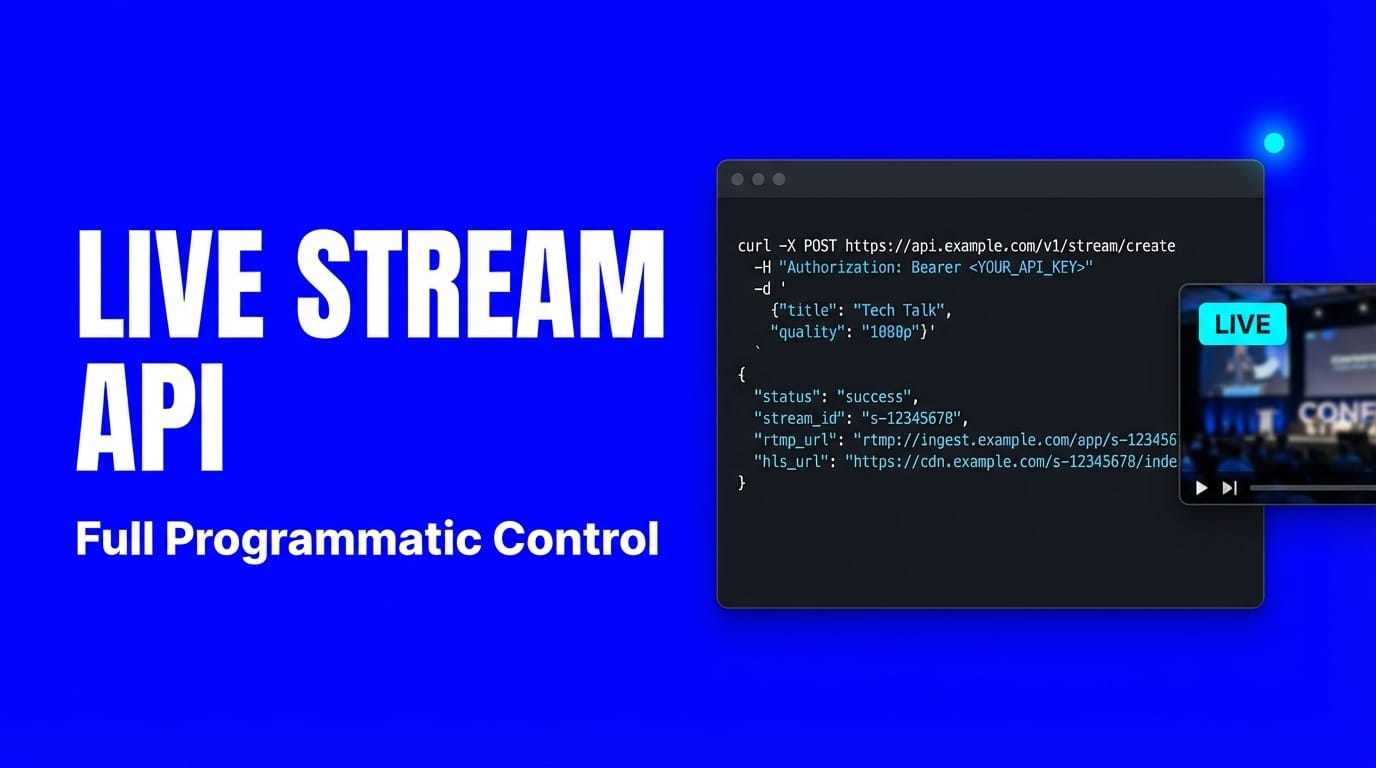 How to Automate a 24/7 Live Stream with the LiveReacting API