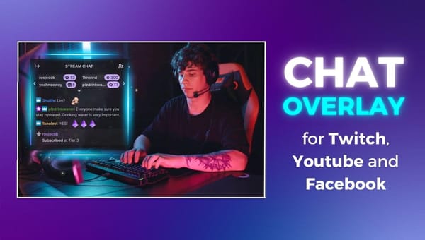 How to add a Youtube, Facebook or Twitch Chat Overlay to a Live Stream