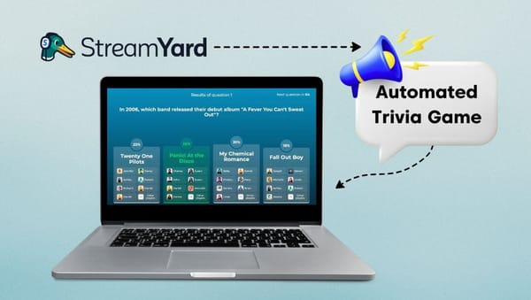 How to add a Trivia Game In StreamYard Broadcast