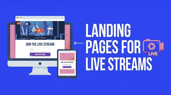 Landing Pages for Live Events: Your Guide to Monetization