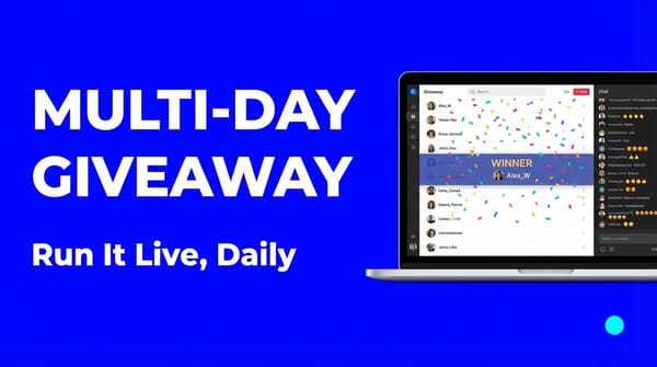 How to Run a Multi-Day Live Stream Giveaway Campaign (Playbook)